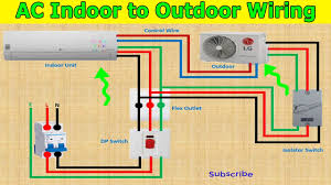 split ac wiring diagram indoor and