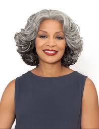 Foxy Silver Synthetic Hair Lace Front Wig Esther Grey Colors
