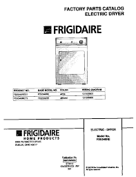 Most of the mechanical functions on these dryers are the same. Wiring Diagram For Frigidaire Electric Dryer