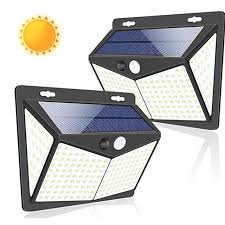2pcs outdoor solar wall lights lamp 8w