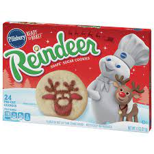Best pillsbury christmas sugar cookies from de 25 bedste idéer inden for pillsbury dough på pinterest. Pillsbury Ready To Bake Reindeer Shape Sugar Cookies Walmart Com Walmart Com