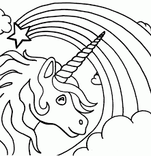 Free Unicorn Rainbow Coloring Pages Download Free Clip Art