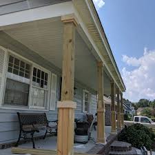 replacing the front porch columns