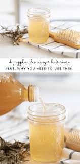 diy apple cider vinegar hair rinse