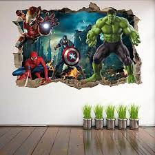 avengers superhero wall art stickers