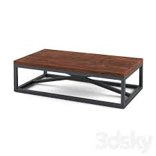 Loft Style Coffee Table Table 3d Models