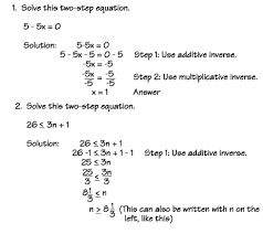 Two Step Equations And Inequalities