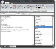 Enhilex Address Book Software Screenshot