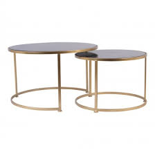 Set Of 2 Ptmd Coffee Tables Marble Top