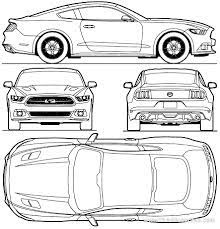 blueprints cars ford ford mustang