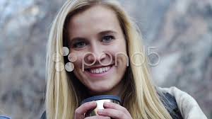 Black blonde dark brown light brown red multicolored other. Pretty Blonde Teen Sips A Hot Drink And Stock Video Pond5