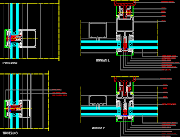 curtain wall details in autocad cad