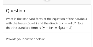 Answered What Is The Standard Form Of