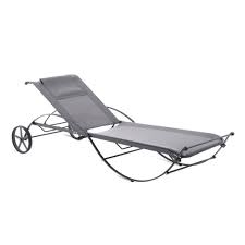 Use mild soap and water for an easy clean. Aurora L Wrought Iron Sun Lounger With Wheels Covered In Technical Fabric Sediarreda Com