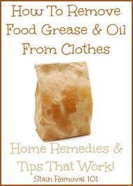 how to remove grease from clothes home