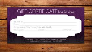 gift certificate template 128 free