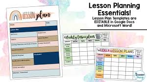 new teacher tips using a lesson plan