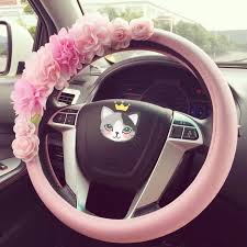 Pink Lace Steering Wheel Cover With Chiffon Bow Crafty
