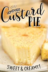 recipe for custard pie