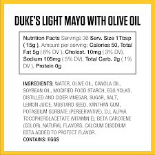duke s light mayonnaise with olive oil
