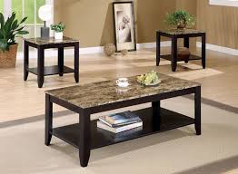 Faux Marble Coffee Table Set