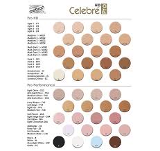 Celebre Pro Cream Makeup 35 Colours 25g And Celebre Pro Hd