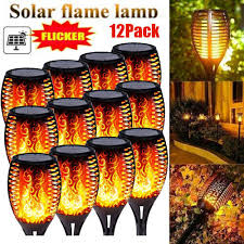 12led Solar Torch Dancing Flame Lights