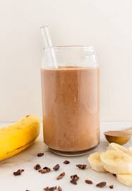 healthy chocolate frosty smoothie