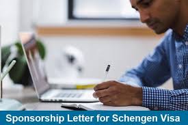 sponsorship letter for schengen visa