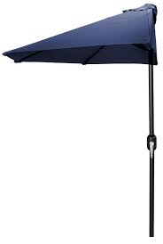 Navy No Tilt Market Patio Umbrella