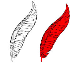 Feather coloring book collection of abstract peacock feathers for coloring book stock. Feather Feathers Coloring Page Colouring Page Red Free Image From Needpix Com