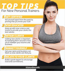 top tips for new personal trainers issa