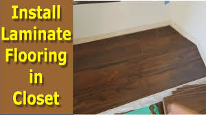 install laminate flooring in closets