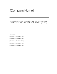 business plan templates for word excel