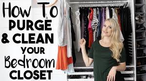 purge and organize your bedroom closet