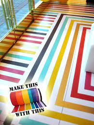 Get the flooring you want today. Bring Crazy Color To Your Floors With Vinyl Tape Tape Crafts Crazy Colour Duct Tape