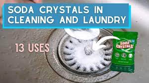 soda crystals in cleaning and laundry