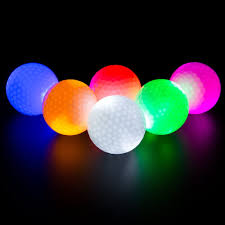 Amazon Com Led Light Up Golf Balls Glow In The Dark Night Golf Balls Multi Colors Of Blue Orange Red White Green Pink Pack Of 6 Sports Outdoors