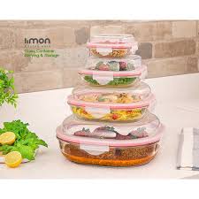 Buy Limon 4 Pcs Glass Storage Box