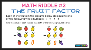 10 free math riddles for s