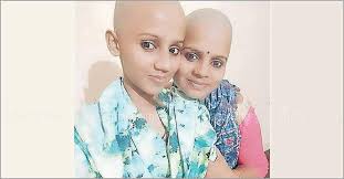 bald mother daughter donate hair