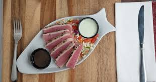 sesame tuna dinner menu whitey s