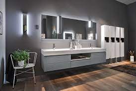 luxury glass vanity units for high end