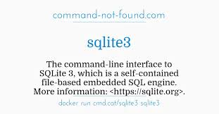 command not found com sqlite3