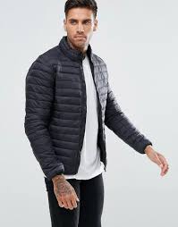 Pull Bear Quilted Jacket In Black Quilted Jacket Jackets