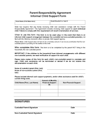 32 Free Child Support Agreement Templates Pdf Ms Word