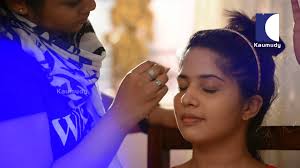 actress sruthi nair indian bridal celebrity makeup videos swayamvaram kaumudy tv one fierce beauty