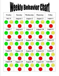 Monthly Behavior Chart