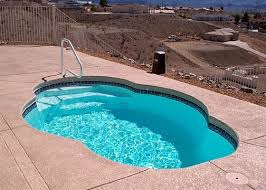 small oval fiberglass pool paradise