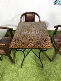 Buy Patio Table Made From Mosaic Tiles